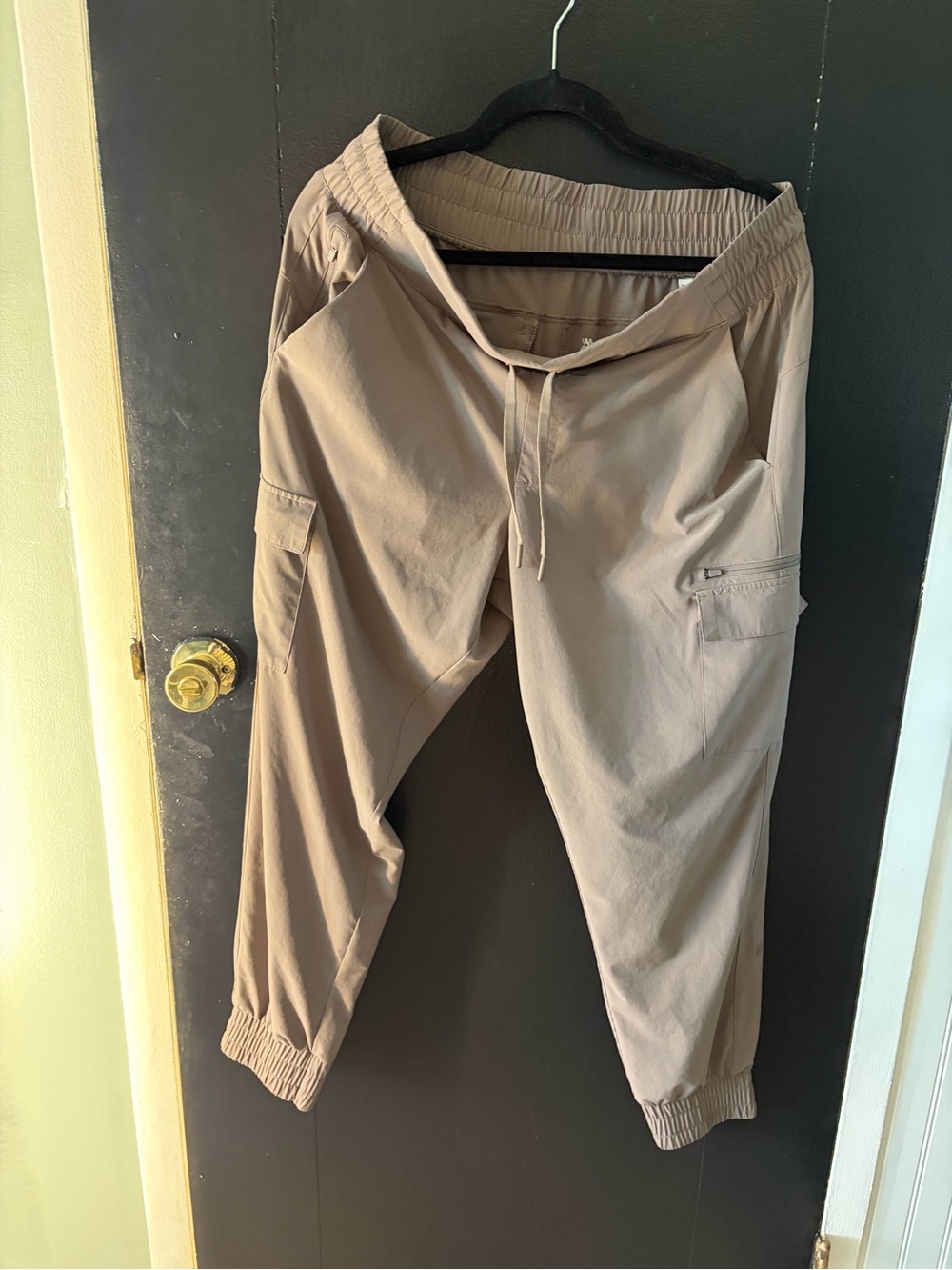 Casual Cargo Jogger Pants - mushroom brown